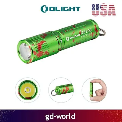 Olight I3E EOS 90 Lumens Handheld EDC Flashlight Special Gift Mini- Zombie Green • $10.39