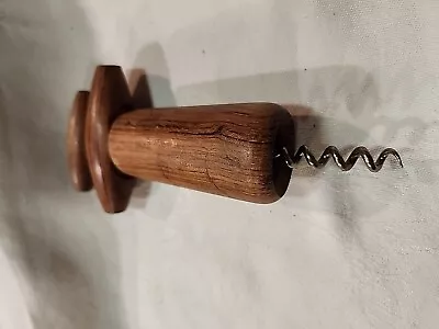 Vintage COPEX France Wooden Double Twist Corkscrew Wine Bottle Opener • $22