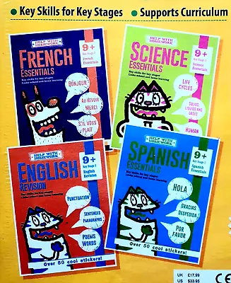 Kids Books Spanish French Science English Age 9+ Homework Set Of 4 Free Post New • £11.40