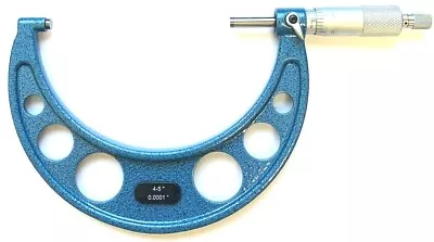 4-5   Micrometer W/ 0.0001  Graduation - Carbide Tipped Face • $49.55