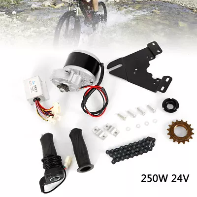 250W 24V DC Motorized Electric Bike Conversion Kit Freewheel For 16 -28  Bike US • $69.35