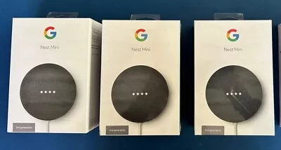 Google Nest Mini (2nd Generation) Smart Speaker - Charcoal • $59.95
