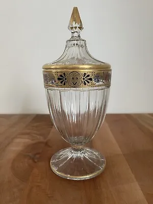 $50 • Buy Vintage Heisey Glass Apothecary Candy Jar W Lid 