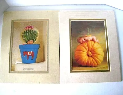 Vintage Portal Anne Geddes Baby Matted Unframed Prints 8 X 10 Sealed Set Of 2 • $3