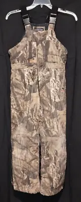 Mossy Oak Camo Break-up Country Bibs YOUTH L 12/14 Overalls Coveralls Kids Lined • $20