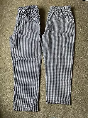 Whites Chefs Check Trousers (2 Pairs) Size XL • £3