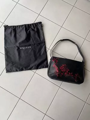 Alexander McQueen Heroine Leather Handbag Shoulder Bag Floral Pattern Used • $228