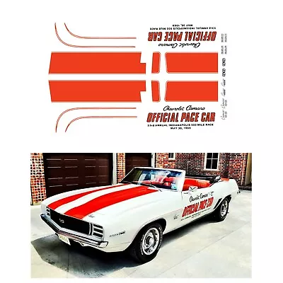 1969 Camaro Pace Car Decal For T-Jets Nice! Aurora Auto World Model Motoring AFX • $4.25