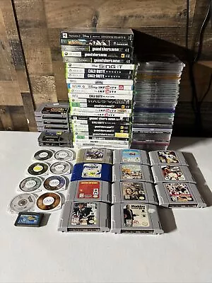 Playstation Xbox 360 - Game Lot Bundle 100 Games (Tested) • $240