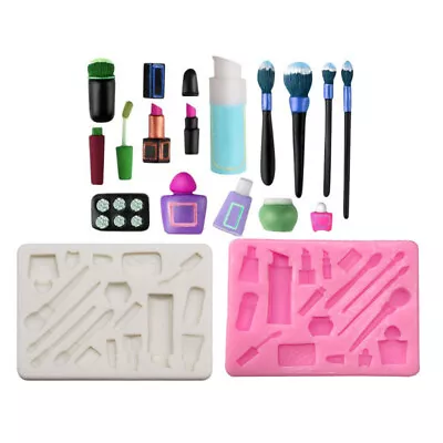 Makeup Brush Lipstick Silicone Mold Epoxy Resin CastingJewellery Chocolate Mould • $6.63