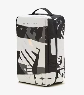 NIKE Sportswear Shoe Bag Adult One Size Black White Iridescent Air Max 13x8x5 • $43.95