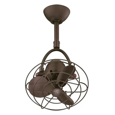 Matthews Diane Textured Bronze 13  Outdoor Ceiling Fan With Remote Control • $526.50