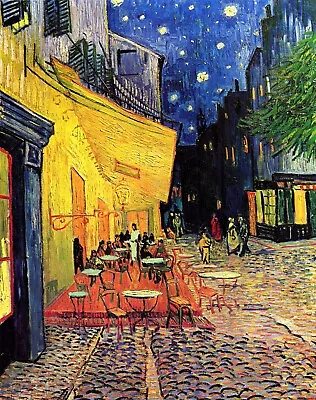 The Cafe Terrace On The Place Du Forum Arles At Night Van Gogh Giclee Repro • $49.95