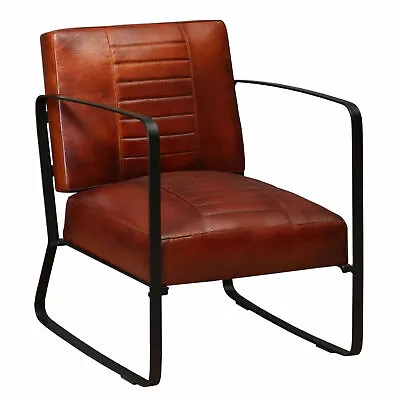 Tidyard  Chair Brown  Leather 60 X 64 X 74  (W X D X L8J0 • $574.55
