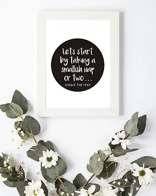 £3.75 • Buy Typography Print A4 Quote Gift Nursery Baby Disney Bedroom Wall Decor Love