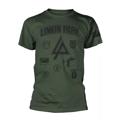 Linkin Park 'Patches' Green T Shirt - NEW • £17.99