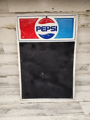 Vintage Pepsi Menu / Chalk Board Sign Embossed Stout Sign Co • $89.99