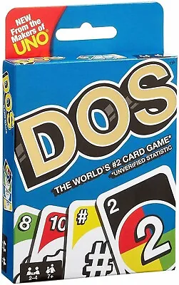 AU Uno Dos Card Game 2 -4 Player For Ages 8+ New & Sealed Free Postage • $4.95