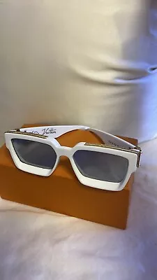 Louis Vuittons Acetate 1.1 Millionaires Sunglasses White • $555