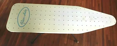 RARE Vintage Flex-Hite Yellow Metal Folding Ironing Board Crafts Recycle 1955 • $25