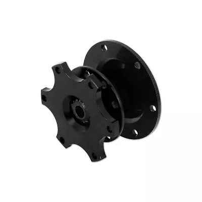 Black Snap Off Quick Release Adapter Kit For 6 Bolt Momo/Sparco Steering Wheels • $35.95