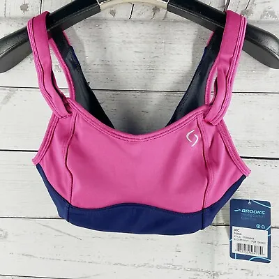 Brooks Pink Moving Comfort Fiona Sports Bra • $20.98