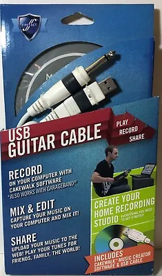 First Act MX901 USB Guitar Cable And Cakewalk Music Software NEW • £23.74
