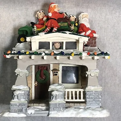 1999 Christmas Ertl John Deere Collectibles  Up On The Housetop  Porcelain House • $29.96