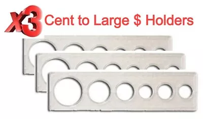 3 Whitman Mint / Proof Set Snaplock Holders 6 Hole 2x7 For CENT To LARGE DOLLAR  • $13.90