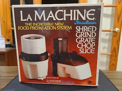 Vintage LaMachine By Moulinex Deluxe Model 354 Food Preparation System France - • $99.99