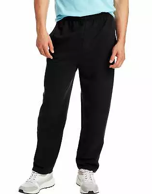 $13 • Buy Hanes Men Fleece Sweatpants W/ Pockets ComfortSoft EcoSmart Low-pill High Stitch