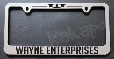 Wayne Enterprises Batman Dark Knight Fans Chrome License Plate Frame • $14.99