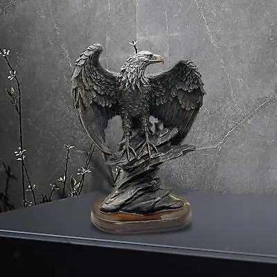 Eagle Statue Polyresin Table Crafts Art Gift Adornment Sculpture Eagle • £28.13