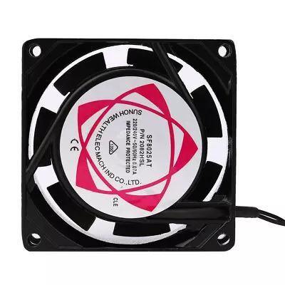 220V 240V 8cm 80mm X 80mm X 25mm AC Metal Brushless Cooling Industrial Fan • $13.57