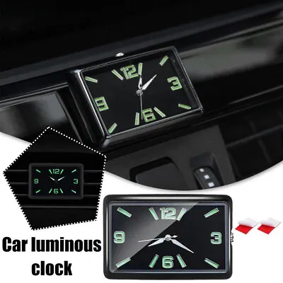 1x Mini Clock Quartz Analog Watch Stick On Luminous Clock Car Interior Accessory • $6.39