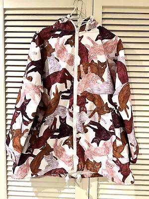 Pretty GORMAN “Love Cat 🐈 🐈‍⬛ ” Raincoat Jacket * Size S/M • $125