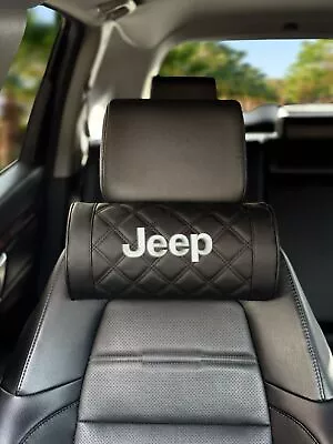 Luxury Jeep Headrest Neck Rest Leather Memory Foam Car Seat Pillow Universal VIP • $32.50