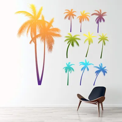 Palm Trees Tropical Trees Wall Sticker Set WS-47180 • $38.47