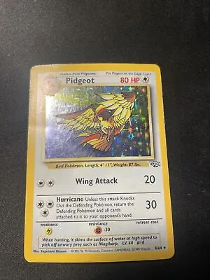$9 • Buy Pokémon TCG Pidgeot Jungle 8/64 Holo Unlimited Holo Rare