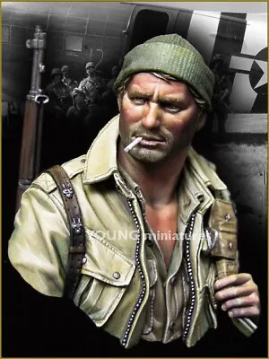 Young Miniatures US Paratrooper 17th Airborne YM1841 WW2 1/10th Unpainted Bust • $63.75