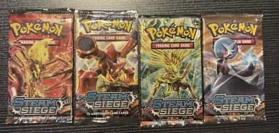 Pokemon TCG XY Steam Siege Complete Art Set New Factory Sealed Booster 4 Packs • $11.09