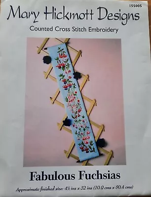 Mary Hickmott Designs 'Fabulous Fuchsias' Cross Stitch CHART ONLY • £4.50