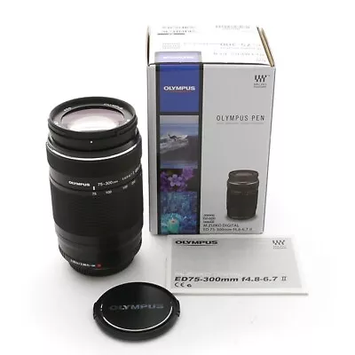 Olympus M.ZUIKO DIGITAL ED 75-300mm F4.8 - 6.7 II Lens -New • $331.93