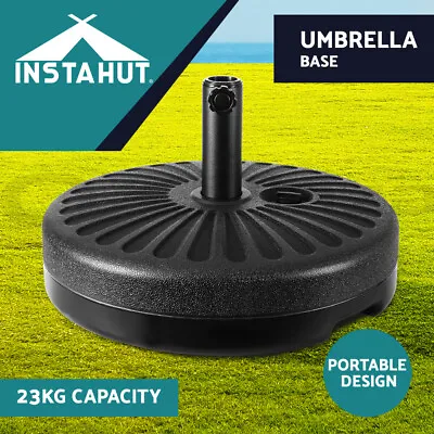 $34.95 • Buy Instahut Outdoor Umbrella 3M Stand Base Sand/Water Pod Patio Cantilever Beach