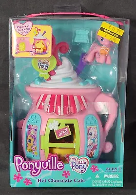 NEW SEALED 2007 Hasbro My Little Pony Ponyville Hot Chocolate Cafe Play Set • $40