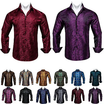 Shirt Dress For Men Women Casual Long Sleeve Button Down Slim Fit Shirt Top Tee • £23.99