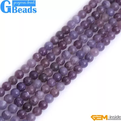 Purple Lepidolite Gemstone Round Beads For Jewelry Making Free Shipping 15  • $5.99