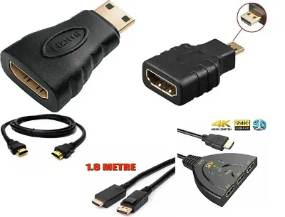 1080P HDMI Cable & HDMI To Mini & Micro Adapter For Android Tablet PC TV- • £3.49