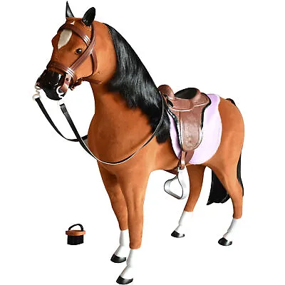 £87.99 • Buy Baby Doll Horse Toy With Accessories Play Set Saddle Reins Blanket Brush 18  