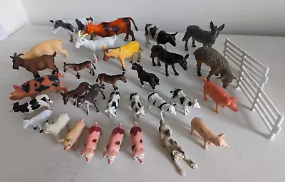 30x Toy Farm Animals Job Lot Bundle Animal Figure Models Bundle Sheep Cows Goats • £12